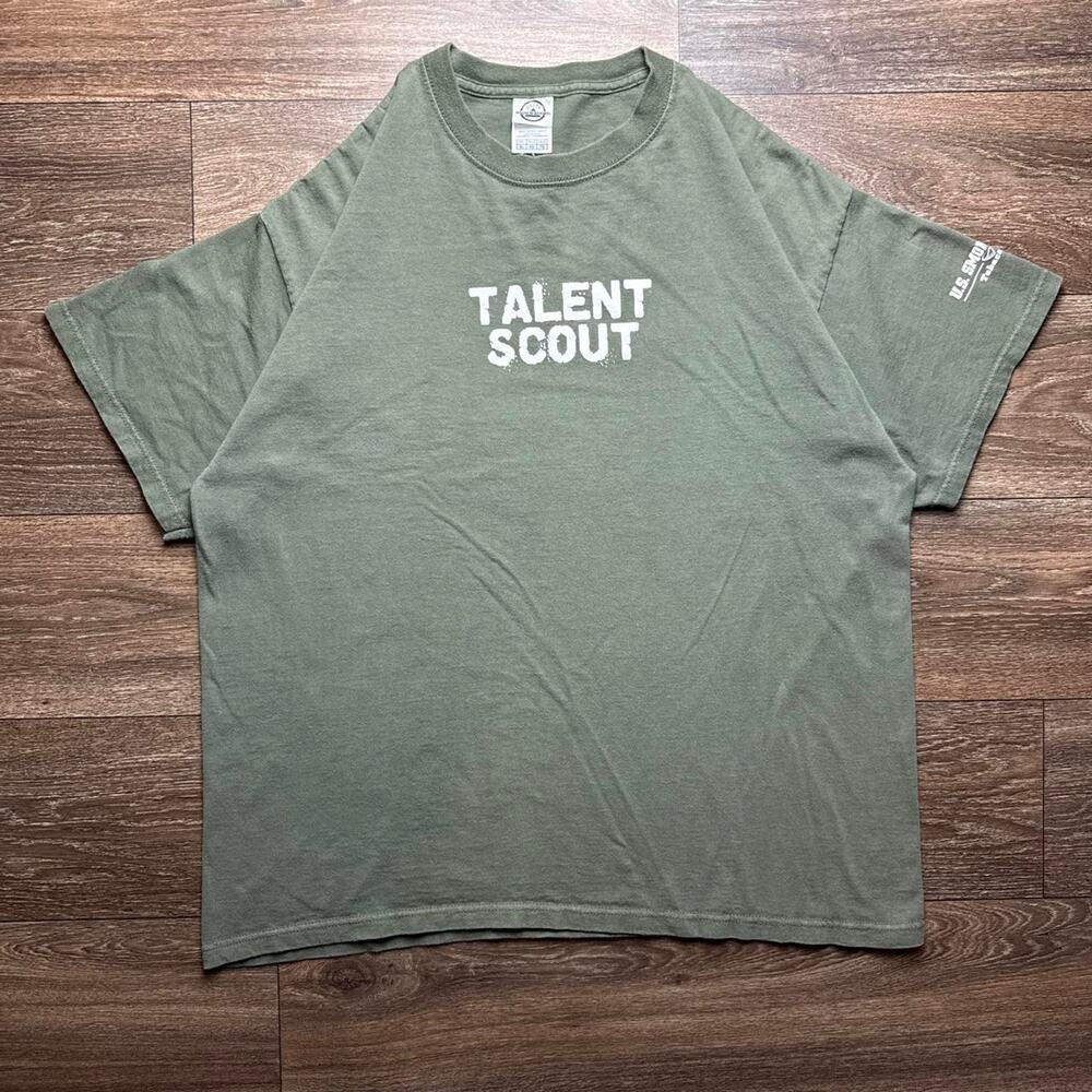 Vintage Khaki Green Playboy Talent Scout Tee